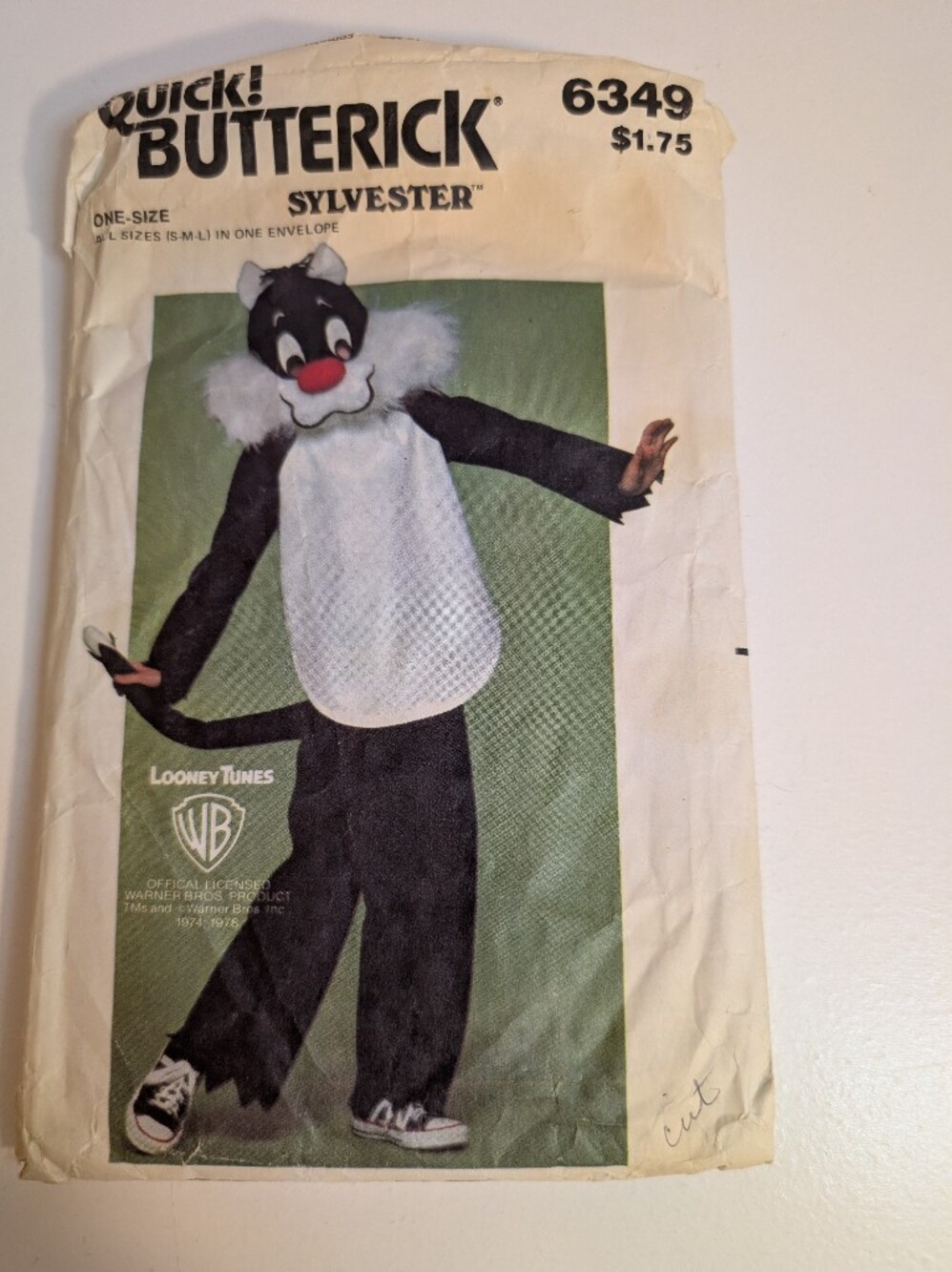 Butterick Sylvester Kids Costume Pattern - Black, White & Red Accents